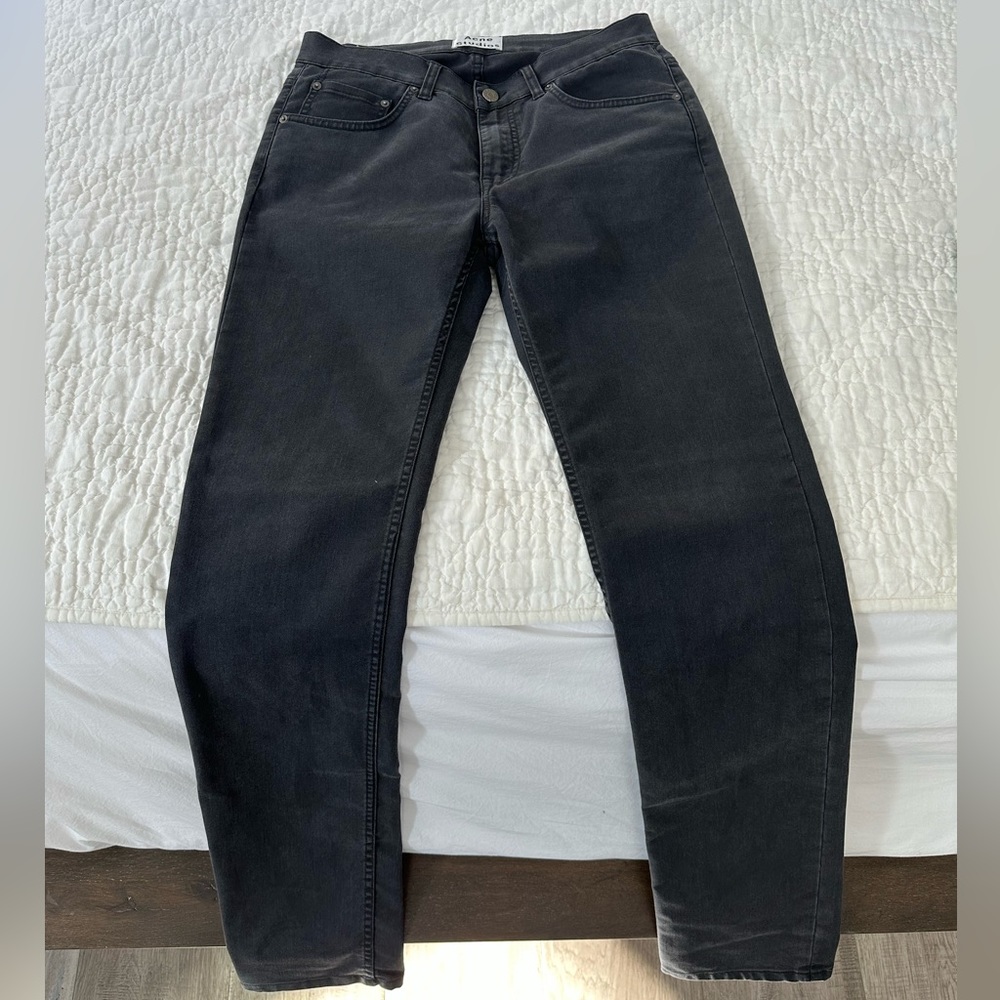 Acme jeans size 32 in dark grey. Never worn.
